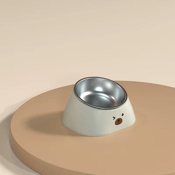 Brown Cat Food Bowl