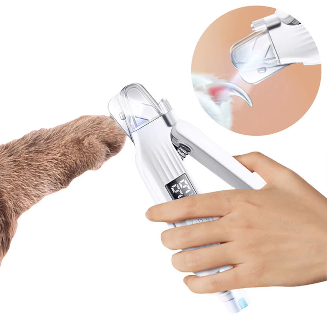 2 in 1 Rechargeable Electric Dog Nail Grinder and Clipper Low Vibration Pet Trimmer Ideal for Dogs and Cats