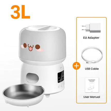 Wifi Automatic Cat Feeder 3L Smart Pet Food Dispenser APP Remote Control Pet Feeder Feeding Food Bowl Cat Accessories
