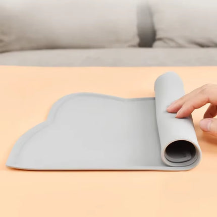 Cats and Dog Bowl Mats Cats Waterproof and Leak-Proof Pad Pet Placemat Anti-Slip Easy to Clean Food Grade Silicone Anti-Dirty
