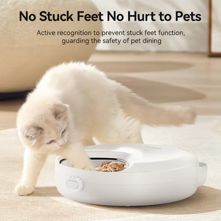 Automatic Pet Feeder 4 Meals for Wet Dry Food Feeding Wireless Smart Kibble Dispenser Cat Dog Multifunctional Cat Feeder