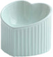 White Ceramic Raised Cat Bowls, Tilted Elevated Food or Water Bowls, Stress Free, Backflow Prevention, Dishwasher and Microwave Safe, Lead & Cadmium Free