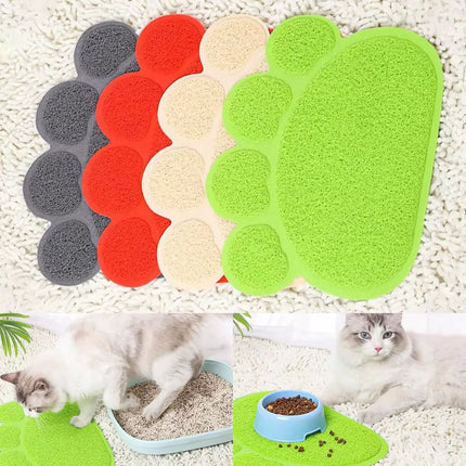 New Cat Litter Mat Pet Meal Pad anti Dirt Prevent Slippery Cushion Splashing Sand Rug Cats Cage Foot Mat Dog Carpet Pet Products