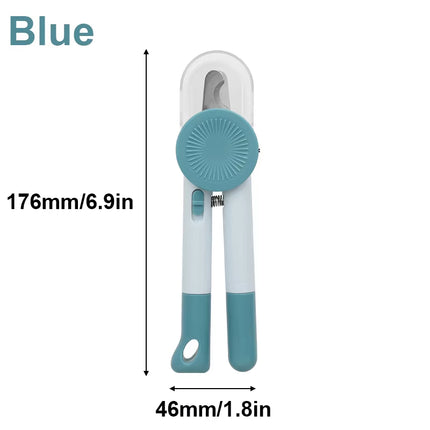 Led-Lit Pet Nail Clippers with Safety Guard - Designed for Cats and Dogs Splash Proof Stainless Steel Pet Nail Clippers