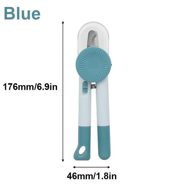 Led-Lit Pet Nail Clippers with Safety Guard - Designed for Cats and Dogs Splash Proof Stainless Steel Pet Nail Clippers