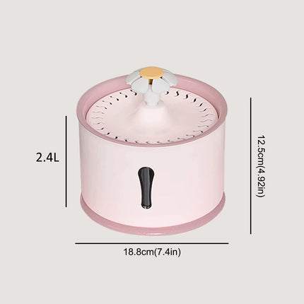 1 Pet Smart Water Dispenser with Automatic Circulating Filtration and Water Feeder Suitable for Cats and Dogs