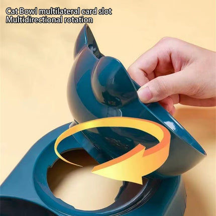 Pet Cat Bowl Automatic Feeder Cat Feeder Bowl with Dog Water Bottle Automatic Drinking Pet Bowl Cat Food Bowl Pet Waterer