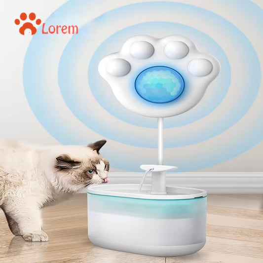 Cat Water Fountain Sensor Paw-Shaped PIR Motion Sensor for All Automatic Pet Water Dispenser with USB Interface