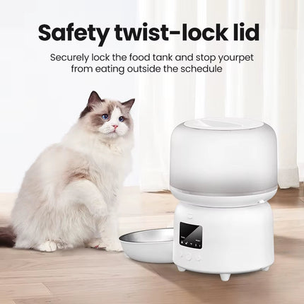 Wifi Automatic Cat Feeder 3L Smart Pet Food Dispenser APP Remote Control Pet Feeder Feeding Food Bowl Cat Accessories