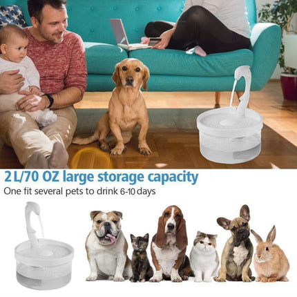 Pet Cat Water Dispenser LED Light USB Dolphin Shaped Water Fountain Feeder Drinker Automatic Drinking Fountain for Cats Dogs