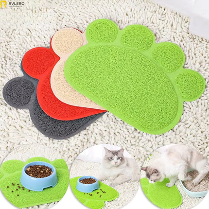 New Cat Litter Mat Pet Meal Pad anti Dirt Prevent Slippery Cushion Splashing Sand Rug Cats Cage Foot Mat Dog Carpet Pet Products