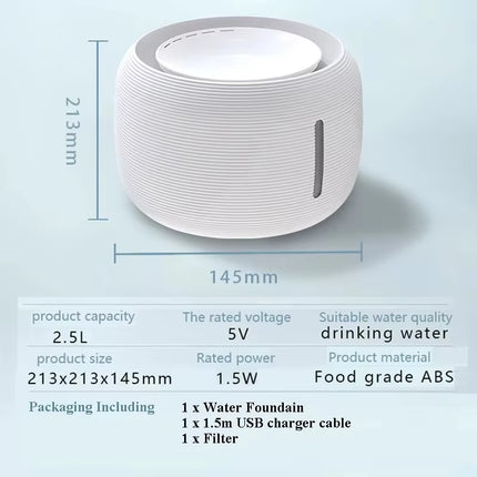 Cat Automatic Drinking Waterer Streaming Live Pet Smart Feeder Cat No Wet Mouth Silent Waterer Cat Water Fountain