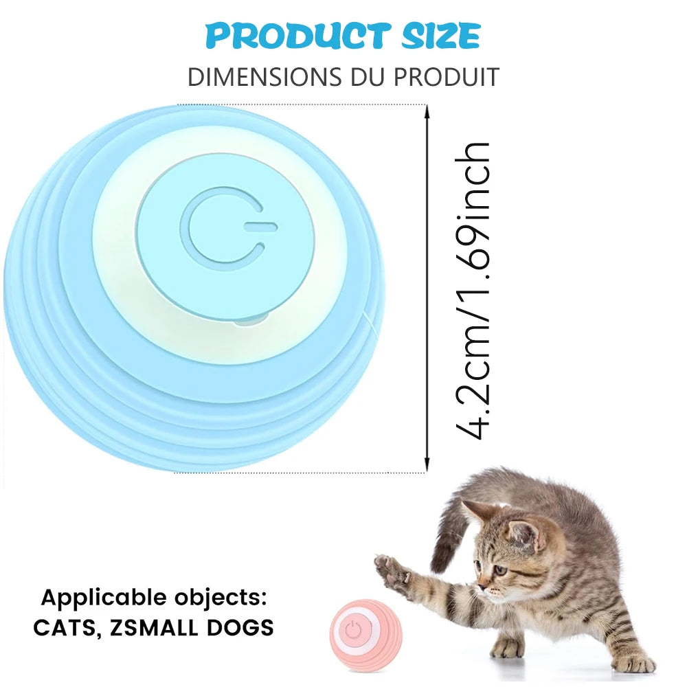 Cat Interactive Ball Electric Automatic Rolling Ball Smart Toys for Cats Smart Cat Toy Rotating Ball Cat Game Accessories