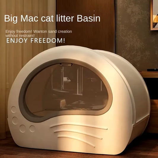 Discover the Ultimate Cat Litter Box: Fully Enclosed Drawer Design for Maximum Odor Control and Anti-Splash Features – Extra Large for Your Feline Friend!