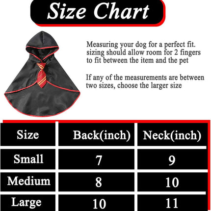 Adorable Red Wizard Cat Halloween Costume for Small Dogs and Kittens - Perfect Anime-Inspired Outfit!