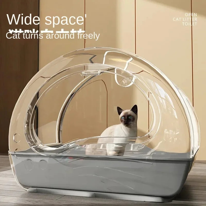 Discover the Ultimate Cat Litter Box: Fully Enclosed Drawer Design for Maximum Odor Control and Anti-Splash Features – Extra Large for Your Feline Friend!