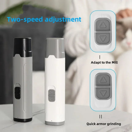 Electric Automatic Pet Nail Grinder for Dogs Cats Toe Paws Clippers USB Chargeable Trimmer Painless Paws Grooming Pet Nail Pets