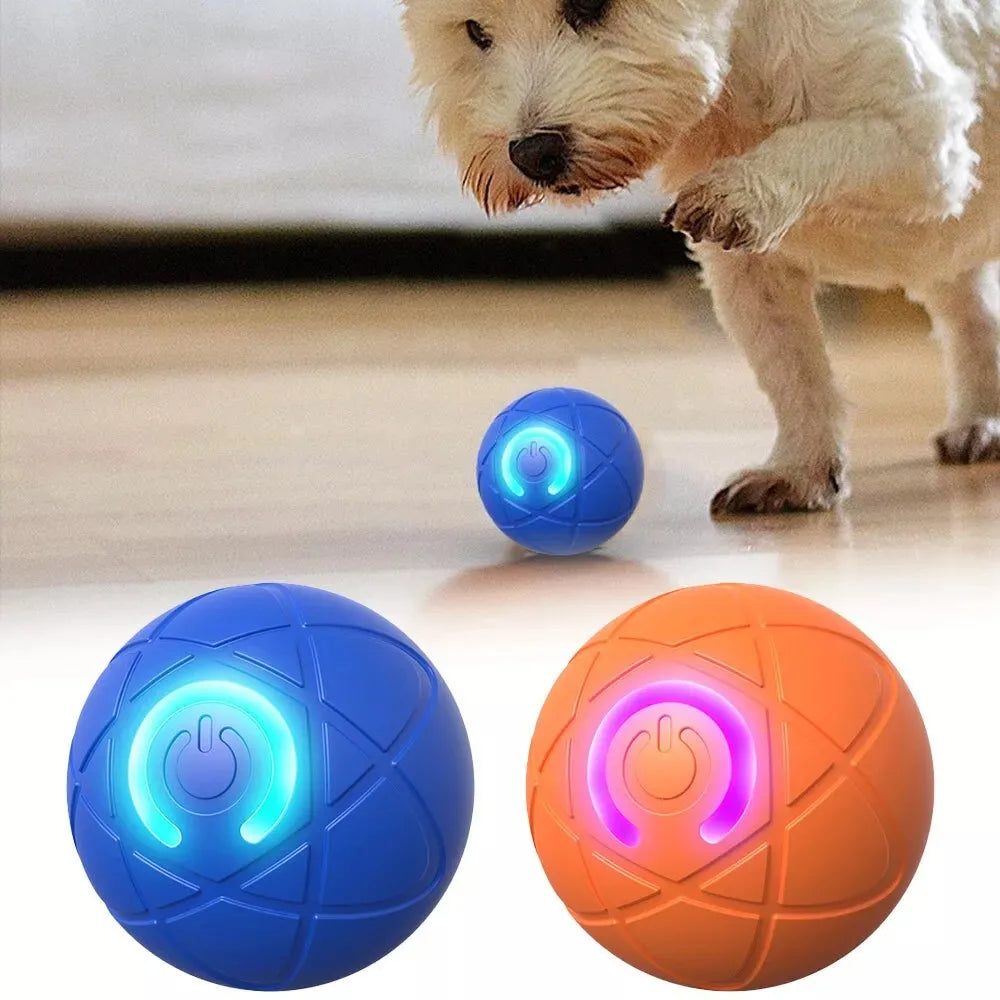 Smart Interactive LED Dog Ball - Bite-Resistant Bouncing Toy for Boredom Relief