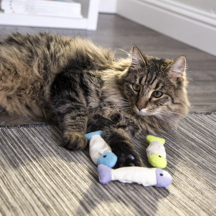 Fish Flop™ Set of 3 Crinkle Catnip Toys
