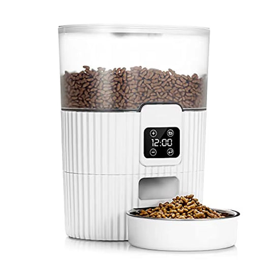 Automatic Pet Feeder Smart Food Dispenser Cats Dog Timer Stainless Steel Bowl Auto Dog Cat Pet Feeding Pet Supplies Dropshipping