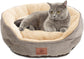 Cat Beds for Indoor Cats,Kitten Bed,Dog Bed for Extra Small Dogs Breeds,Puppy Kennel Bed, Comfy Durable Pet Sleeping Bed, Washable Roun Cat Bed & Non-Slip Bottom, Size 18"L X 18"W X 6.5"Th