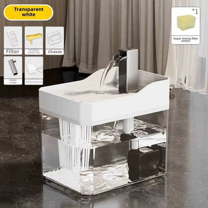 Automatic 1.5L Pet Water Fountain Filter Mute Cat Drink Bowl Pet Mobile Water Dispenser for Dog and Cat Water Feeding Supplies