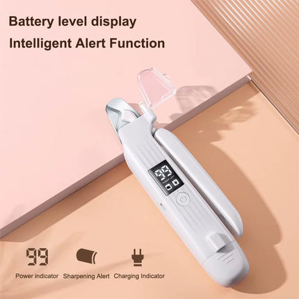 2 in 1 Rechargeable Electric Dog Nail Grinder and Clipper Low Vibration Pet Trimmer Ideal for Dogs and Cats