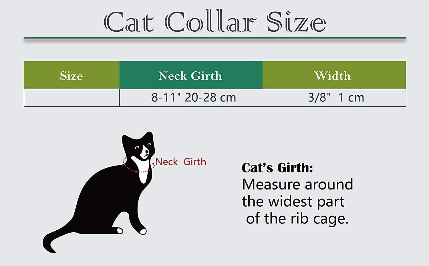 CHUKCHI Pink Soft Velvet Safe Cat Adjustable Collar with Crystal Heart Charm and Bells 8-11 Inches(Black+Red+Pink+Blue)