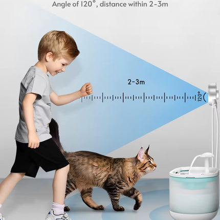 Cat Water Fountain Sensor Paw-Shaped PIR Motion Sensor for All Automatic Pet Water Dispenser with USB Interface