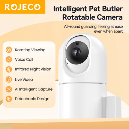 Automatic Cat Feeder with 360°Rotating Camera Vedio 4L Wifi Cat Food Dispenser Pet Smart Voice Auto Feeder for Cats Dogs