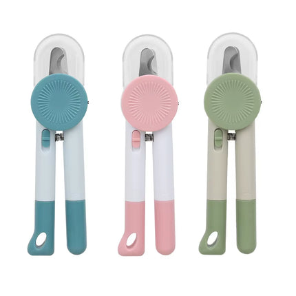 Led-Lit Pet Nail Clippers with Safety Guard - Designed for Cats and Dogs Splash Proof Stainless Steel Pet Nail Clippers