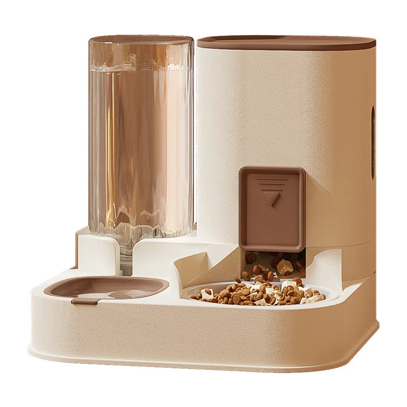 No More Mess! Automatic Cat Feeder with Dry/Wet Food & Water Separation